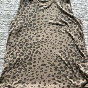 Cotton animal print tank